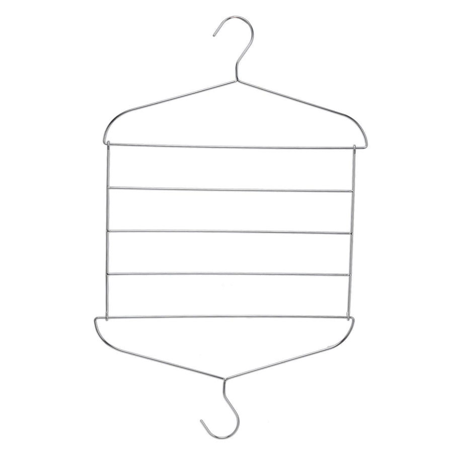 Stainless Steel Magic Pants Hangers Foldable Multifunctional Space Saving Slacks Hangers for Pants Clothes