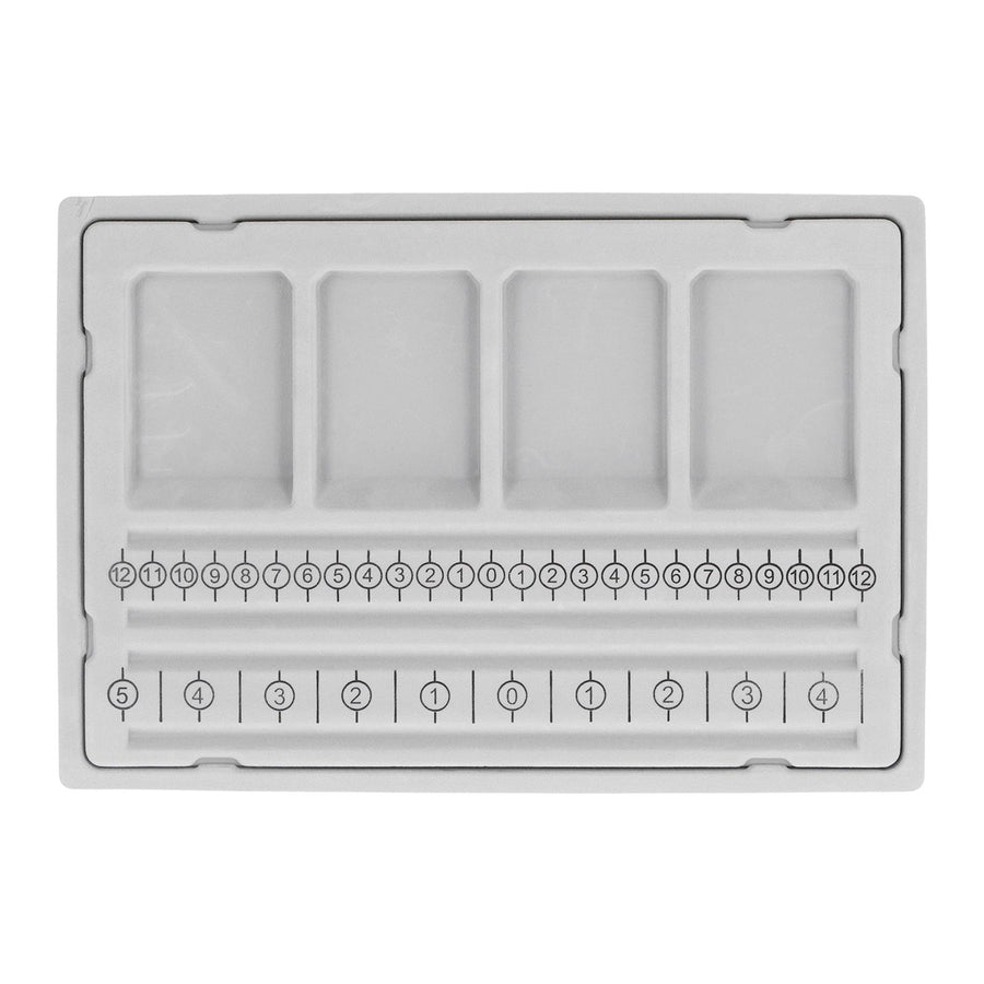 Beaded Measuring Board 4 Straight Channels 4 Recessed Compartments Bead Design Board for Creating Bracelets Necklaces