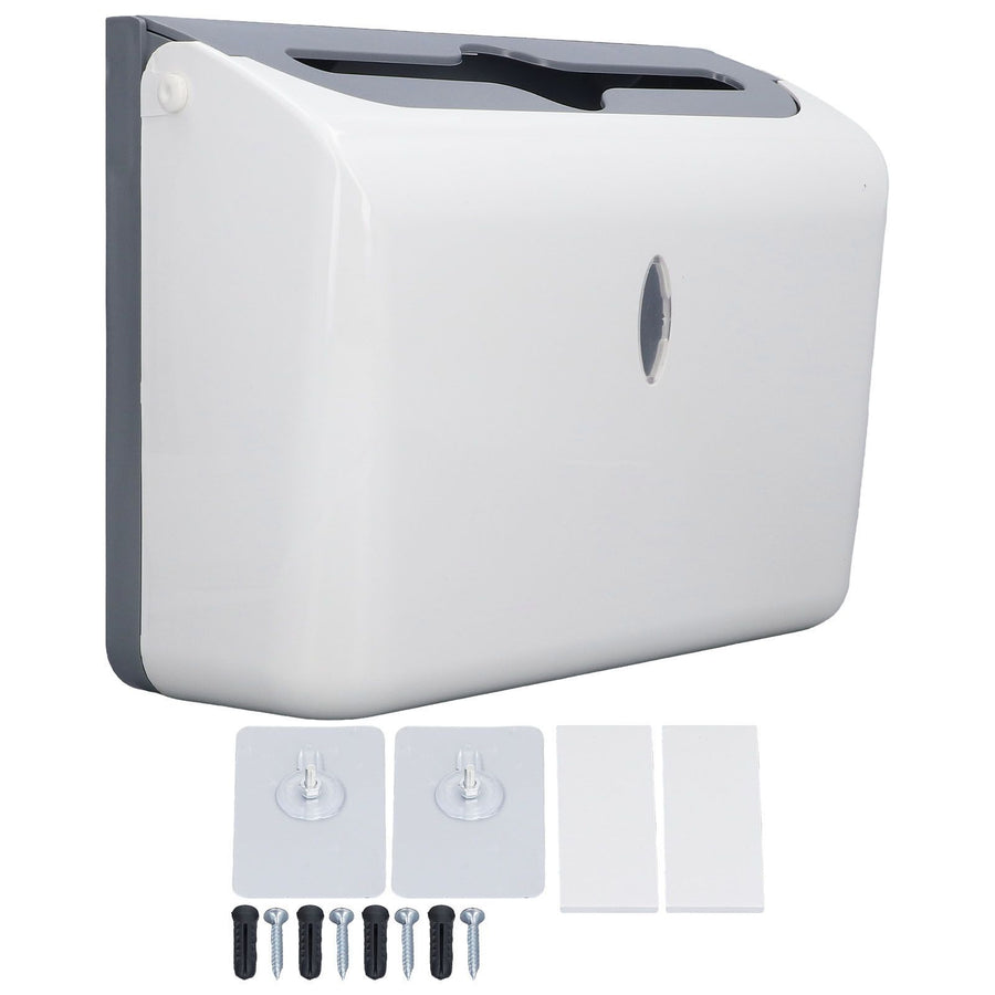 Paper Towel Dispenser Wall Mounted Safe Sturdy ABS Glossy Corner Bathroom Paper Towel Holder for Bathroom Toilet