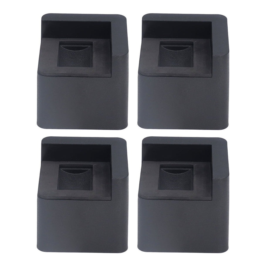 4pcs Bed Risers Corner Fixed Casters Increasing Height 2200 Lb Load Bearing Plastic Furniture Leg Risers for Home