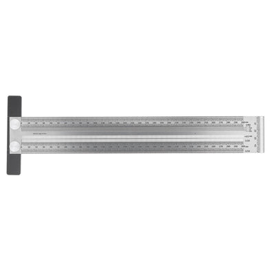 Woodworking Marking T Rulers Positioning Scribing Ruler Gauge Carpenter Measuring Mark Ruler 300mm