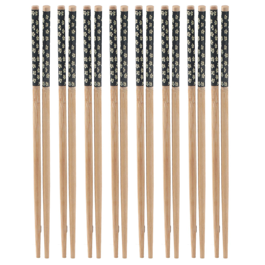 8 Pairs Bamboo Chopsticks Reusable Classic Japanese Style Chop Sticks Set for Home Restaurant