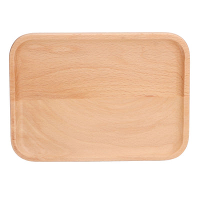 Wooden Rectangular Serving Tray Dinner Drink Food Snack Saucer Platter for Home Restaurants