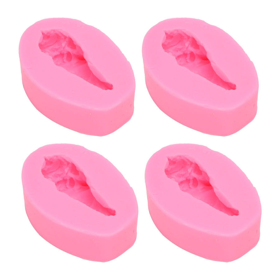 4 Pcs Silicone Mold Drumstick Shape Fondant Silicone Mold Chocolate Cake Decorating Mold DIY Pastry Baking Mold