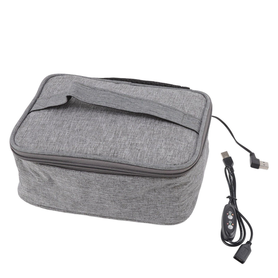 Portable Oven USB Heating Easy Cleaning Oxford Cloth Material Heated Lunch Box for Office Travel Gym