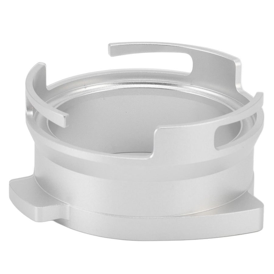 54mm Coffee Portafilter Dosing Funnel Aluminum Alloy Rotatable Dosing Funnel Coffee Machine Accessories Silver