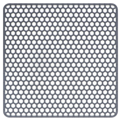 Sink Mat Silicone Durable Grid Design Anti Slip Sink Protection Pad for Kitchen Stainless Steel Ceramic Sinks