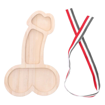 Novelty Aperitif Board 24cm 3 Part BPA Free Cheese Plate Beech Wood Practical Food Platter for Gift Housewarming Party Right