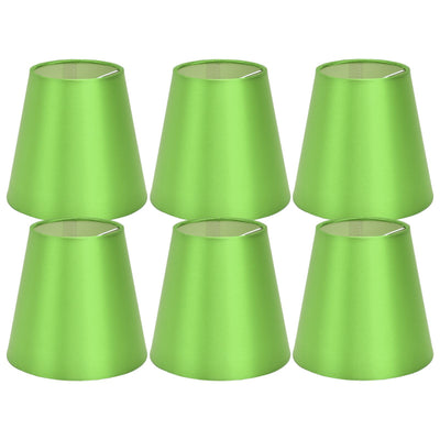 6PCS E14 Lamp Shade Fabric Lampshade Table Lamp Ceiling Lamp Shade for Bedroom Living RoomFluorescent Green PX157