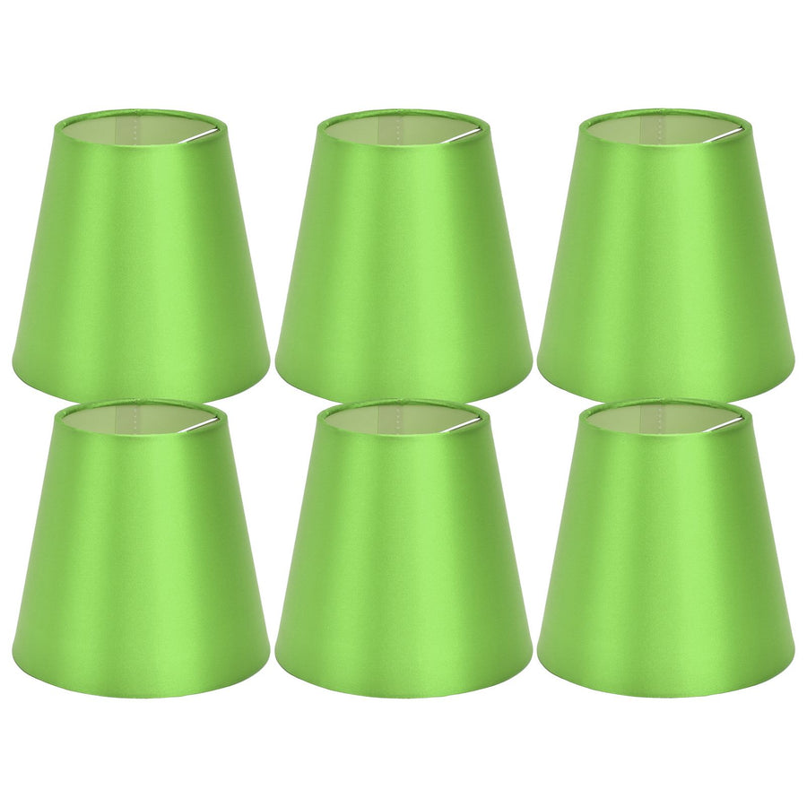 6PCS E14 Lamp Shade Fabric Lampshade Table Lamp Ceiling Lamp Shade for Bedroom Living RoomFluorescent Green PX157