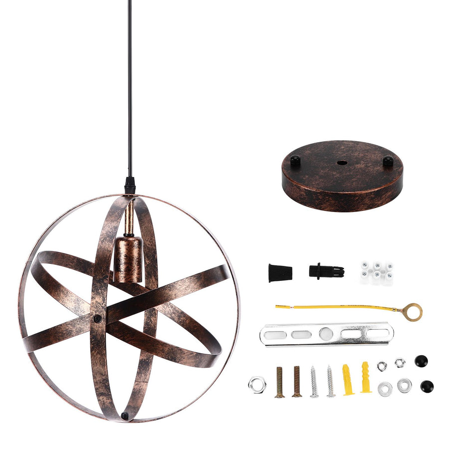 Ball Earth Chandelier Retro American Industry Warm Romantic Stable Firm Wall Lamp for Coffee Shop Store