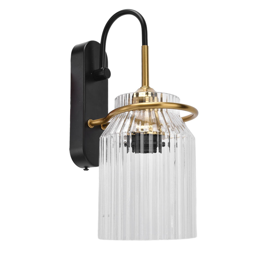 E26/E27 Wall Light Retro Glass Lampshade Wall Sconce Lamp for Bedroom Headboard Living Room110V‑240V