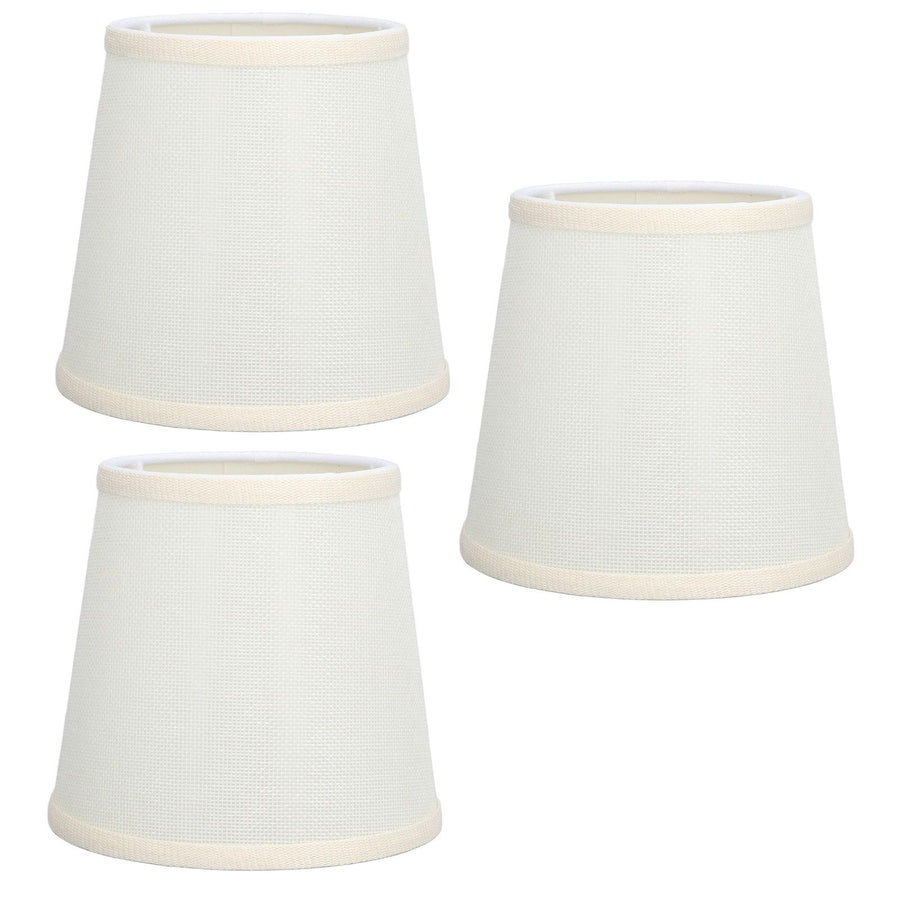 3Pcs Table Lampshade Hand Crafted High Transmittance Soft Cloth Highly Durable Safe Design Small Lamp Shades