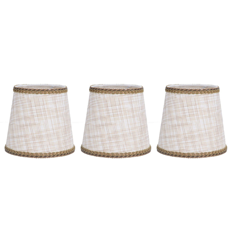 3Pcs Small Lamp Shades Hand Crafted Exquisite Soft Lightweight Dustproof High Luminousness Table Lampshade