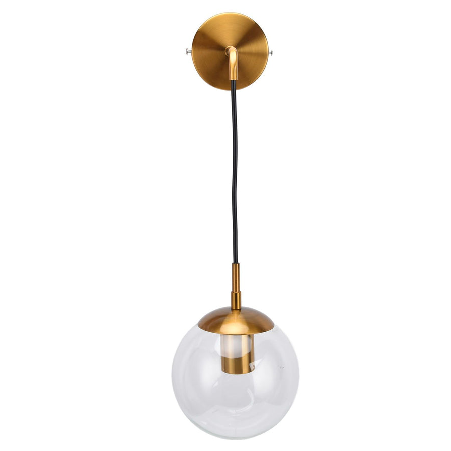 Modern Retro Wall Lamp Decorative Minimalis Glass Ball E27 Wall Light for Living Room Bedroom Study 110‑240V
