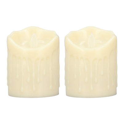 2pcs Flameless Candles Lamp Simulation LED Candle Light for Dating Wedding Proposal
