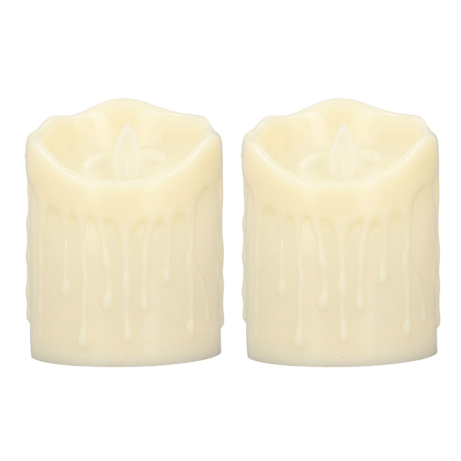 2pcs Flameless Candles Lamp Simulation LED Candle Light for Dating Wedding Proposal