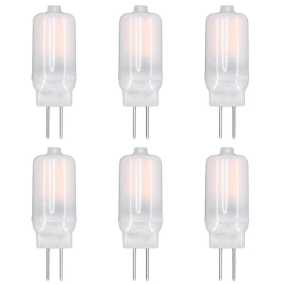 6pcs G4 LED Bulb 12V 360° Luminescence 360° Heat Dissipation Low Power Consumption General Standard Interface Bulbs 3WWarm White