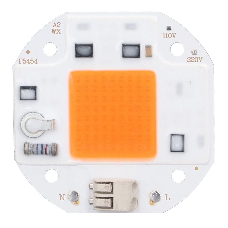 High Power LED Chip Plant Grow Light 380‑800NM COB Lamp Beads Drive Free for DIY Hydroponic Growing Light 220V70W