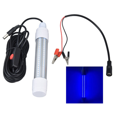 Fishing Light 126 LED IP68 Waterproof 1000lm Submersible Night Fish Finder Lamp 13W AC12‑36VBlue Light