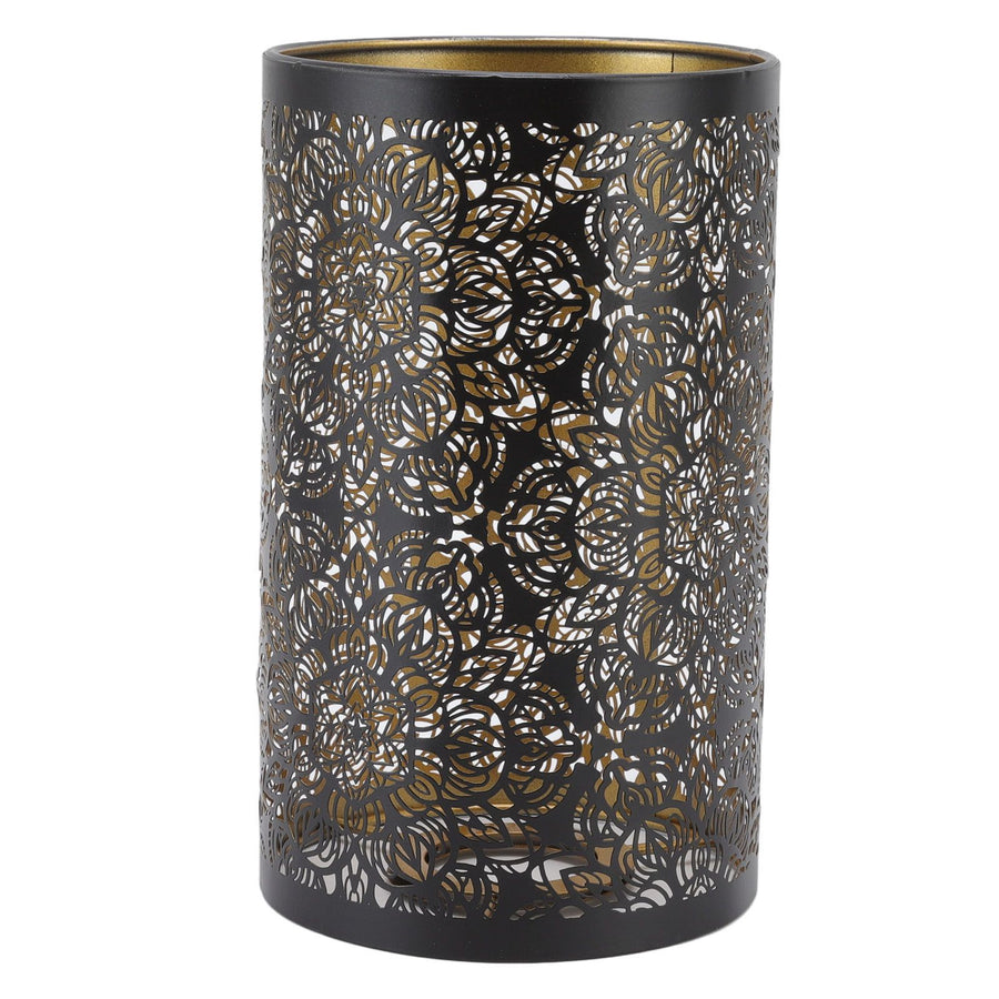 Lamp Shade Hollow Carving Metal Cylindrical Circular Pattern E27 E26 Detachable Decorative Nightstand Table Lamp Shade