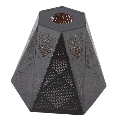 Lamp Shade Wrought Iron Hollow Design Modern Style Corrosion Resistant Table Lamp Shade for E27 E26 Lamp Holder
