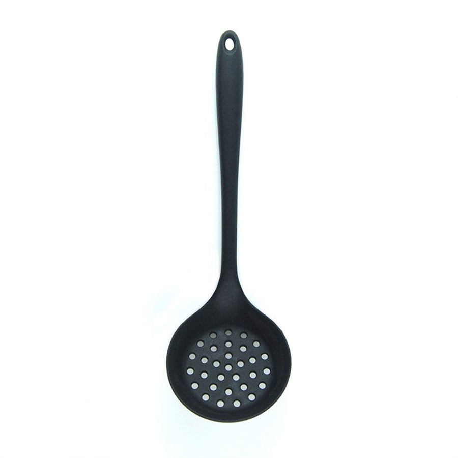 Silicone Slotted Skimmer Spatula Lightweight Slotted Spoon Skimmer Spoon Strainer Ladle with Long Handle