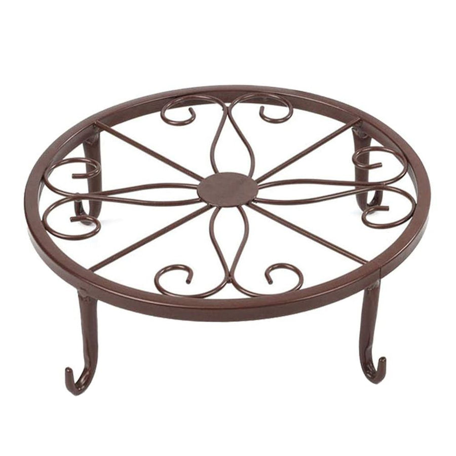 Classic Metal Iron Art Plant Pot Stand Flowerpot Base Holder Rack Indoor Outdoor Home Decor