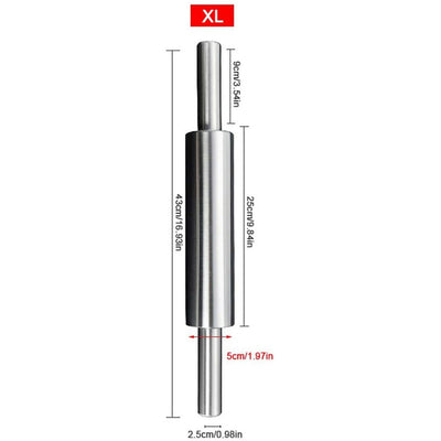 Stainless Steel Rolling Pin Non Stick Rolling Pin for Baking Dough Pizza Pie Baking Making Tool Kitchen Accessories