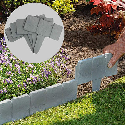 20pcs Landscape Edging Border Plastic Garden Fence Lawn Decorative Border