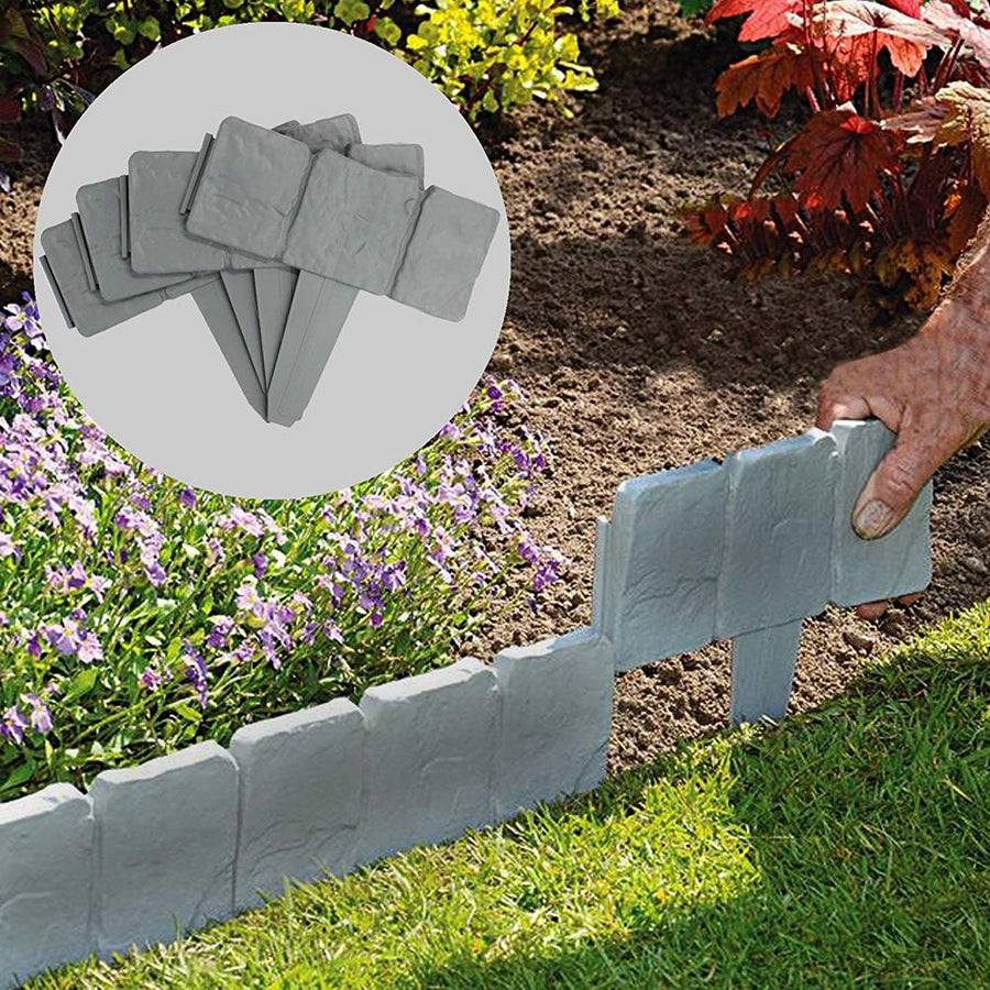 30pcs Landscape Edging Border Plastic Garden Fence Lawn Decorative Border