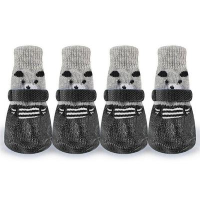 4PCS Pet Socks Anti Slip Waterproof Paw Protector Outdoor Sports Socks Shoes Boots Dogs Protective Paw Rain Snow Shoes