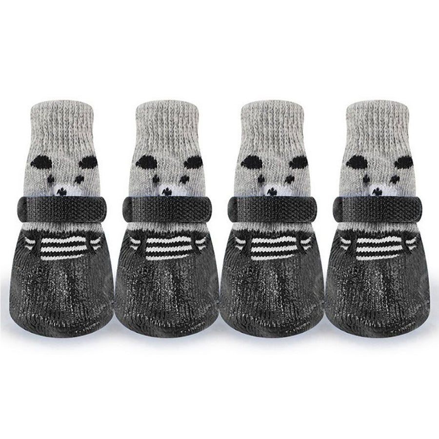 4PCS Pet Socks Anti Slip Waterproof Paw Protector Outdoor Sports Socks Shoes Boots Dogs Protective Paw Rain Snow Shoes
