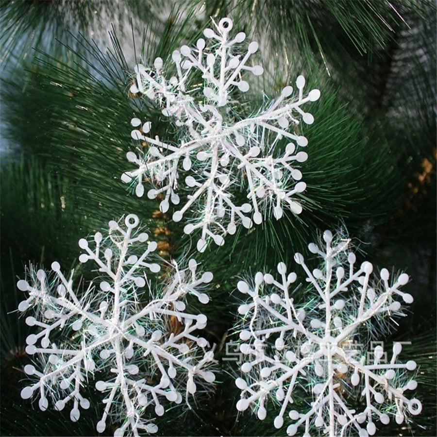 Christmas Snowflake Ornaments Christmas Tree Decorative Hanging Ornament Home Festival Decor