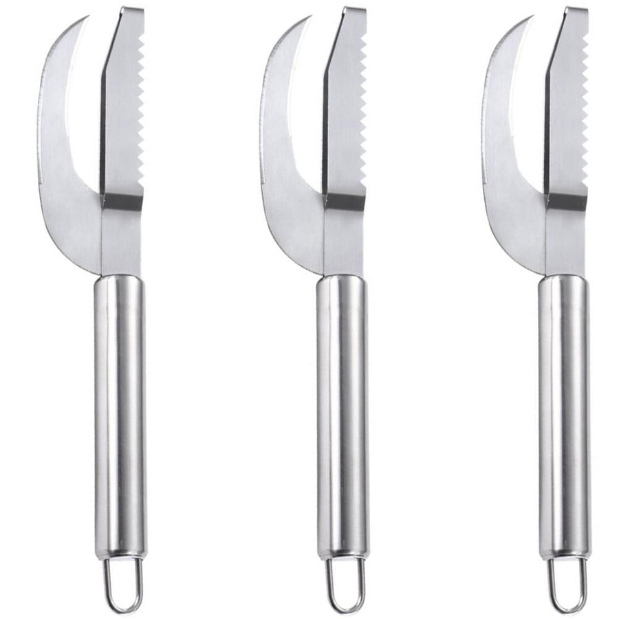 Fish Scaler Remover Cutter Stainless Steel Sawtooth Remover with Handle Multi Functional Home Kitchen Tool