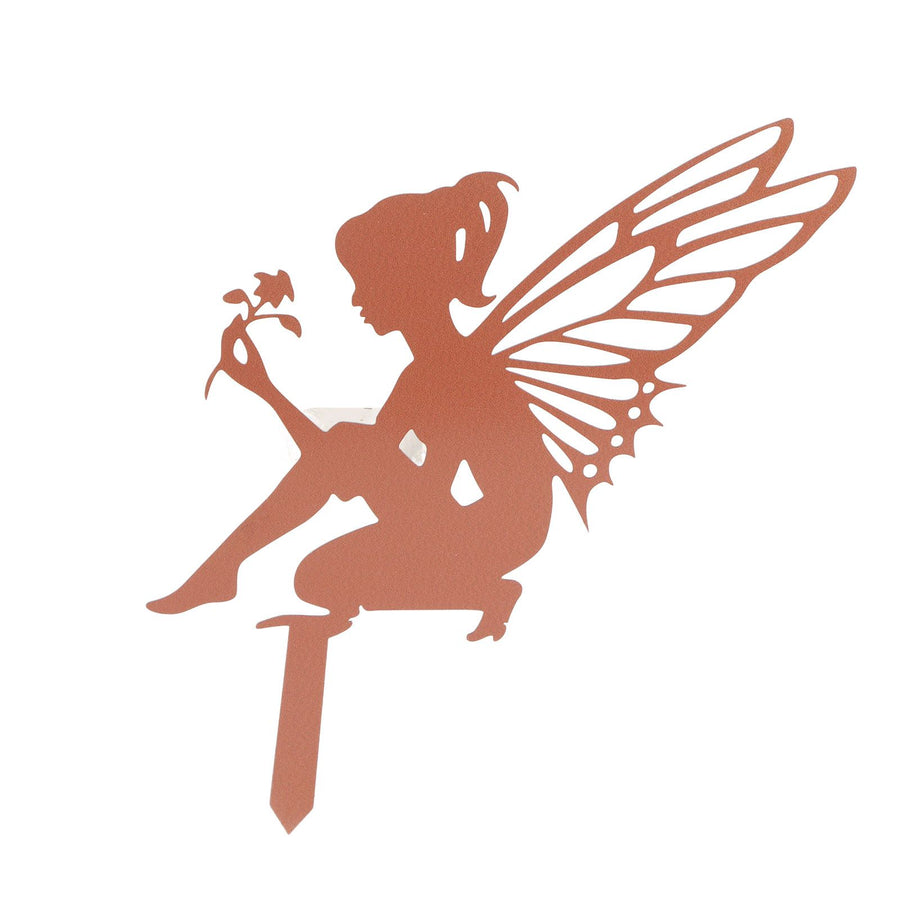 Decorative Garden Stakes Fairy Silhouette Metal Yard Stakes Arts Outdoor Garden Decor Spring Decor