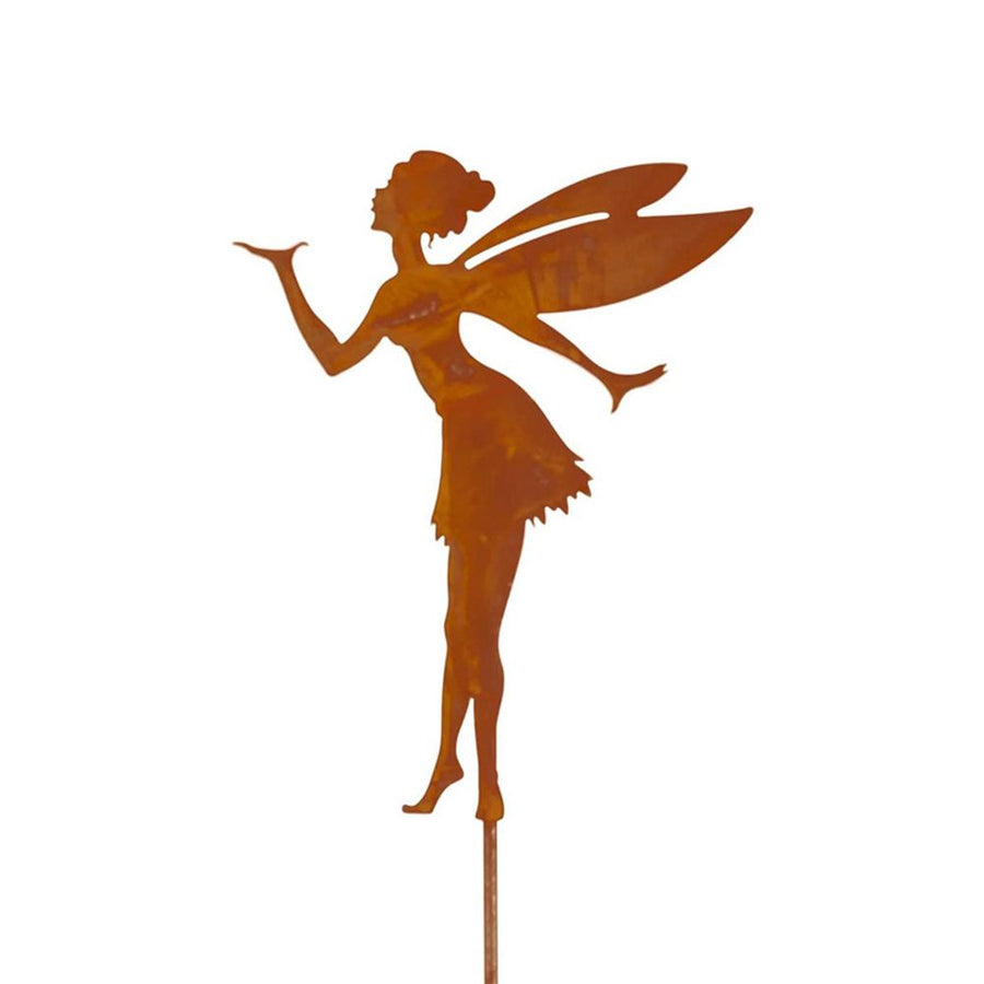 Decorative Garden Stakes Fairy Silhouette Metal Yard Stakes Arts Outdoor Garden Decor Spring Decor