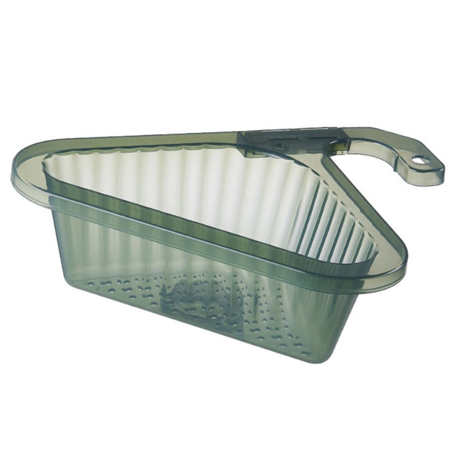Sink Strainer Basket Triangular Corner Kitchen Sink Strainer Punch Free Sink Basket with Retractable Handle for Kitchen Bathroom