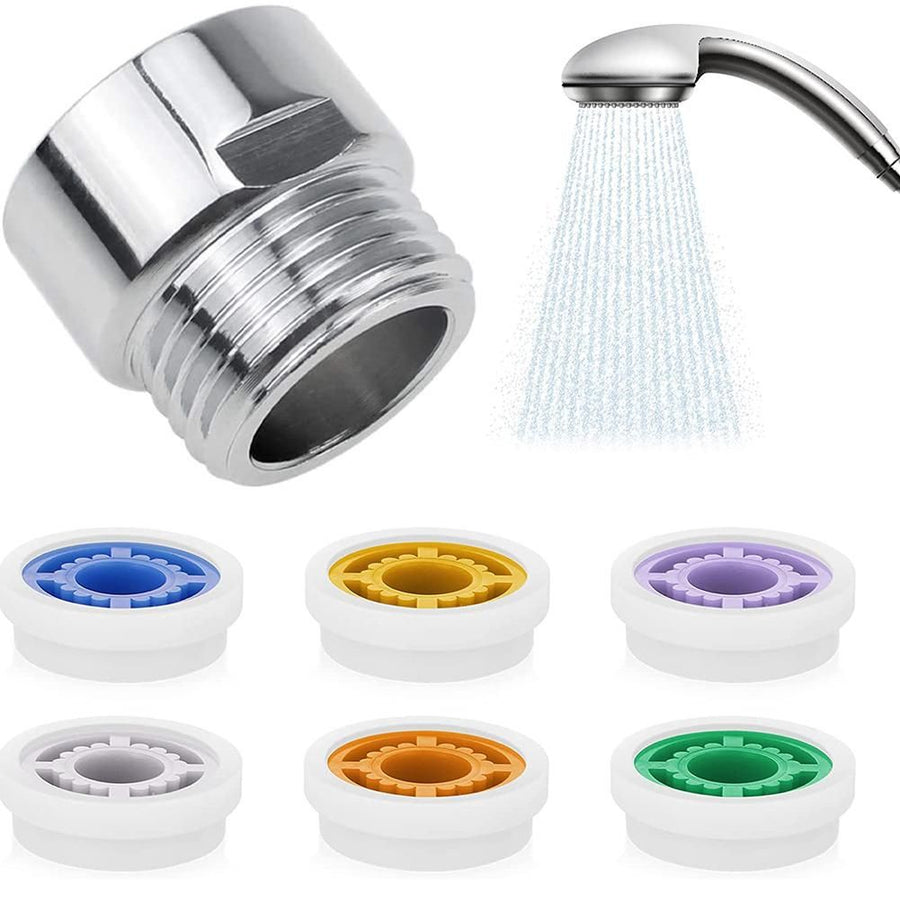 Shower Flow Limiter with 1/2 Thread Diameter Shower Water Saving for Shower Head Power Reduction Limiter for Kitchen Bathroom