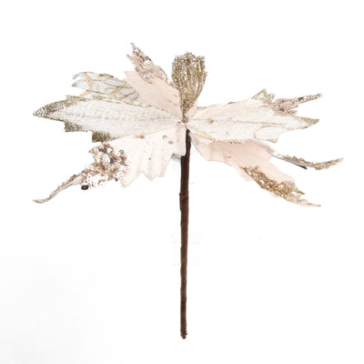 Christmas Flower Simulation Christmas Tree Decoration Christmas Glitter Flower