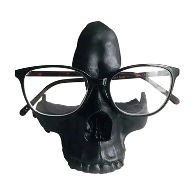 Skull Glasses Holder Sturdy Resin Rich Details Vivic Colors Skull Glasses Stand