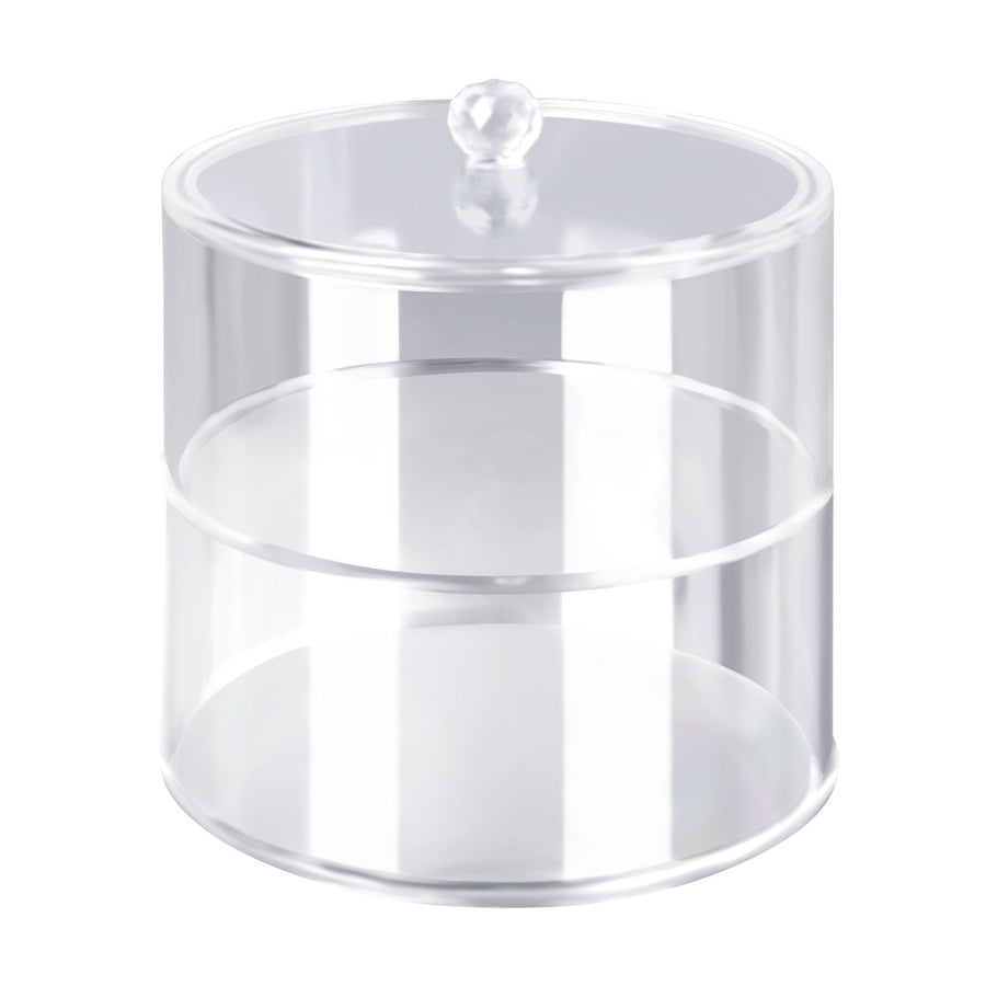 Acrylic Belt Organizer 2 Tiers Transparent 5.5in Diameter Strong Light Belt Display Case