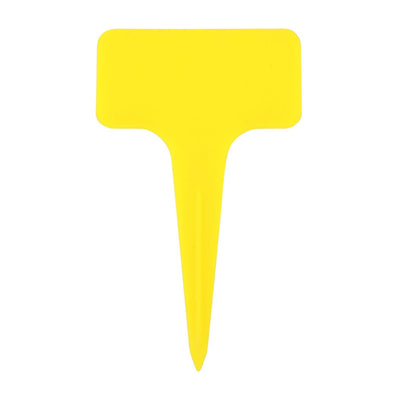 20PCS T Shape Garden Labels Thickening Garden Plant Tag Plant Classification Sorting Sign Tag Yellow