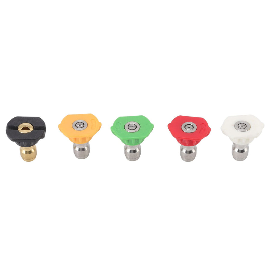 5PCS Pressure Washer Nozzle Big Fan Shape Power Washer Nozzle Tips Rinse Jet Stream Nozzle Kit 045 1.311mm / 0.05in