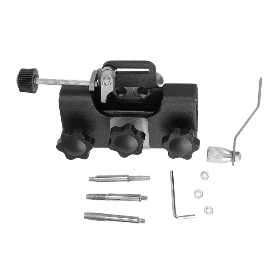 Chainsaw Sharpener Portable Lightweight Hand Crank Chain Sharpening Jig for Electric Saws Black
