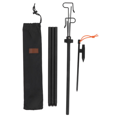 Camping Lantern Stand Multipurpose Lightweight Adjustable Height Collapasible Lantern Stand Pole for Camping Outdoor