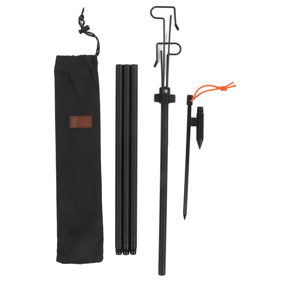 Camping Lantern Stand Multipurpose Lightweight Adjustable Height Collapasible Lantern Stand Pole for Camping Outdoor