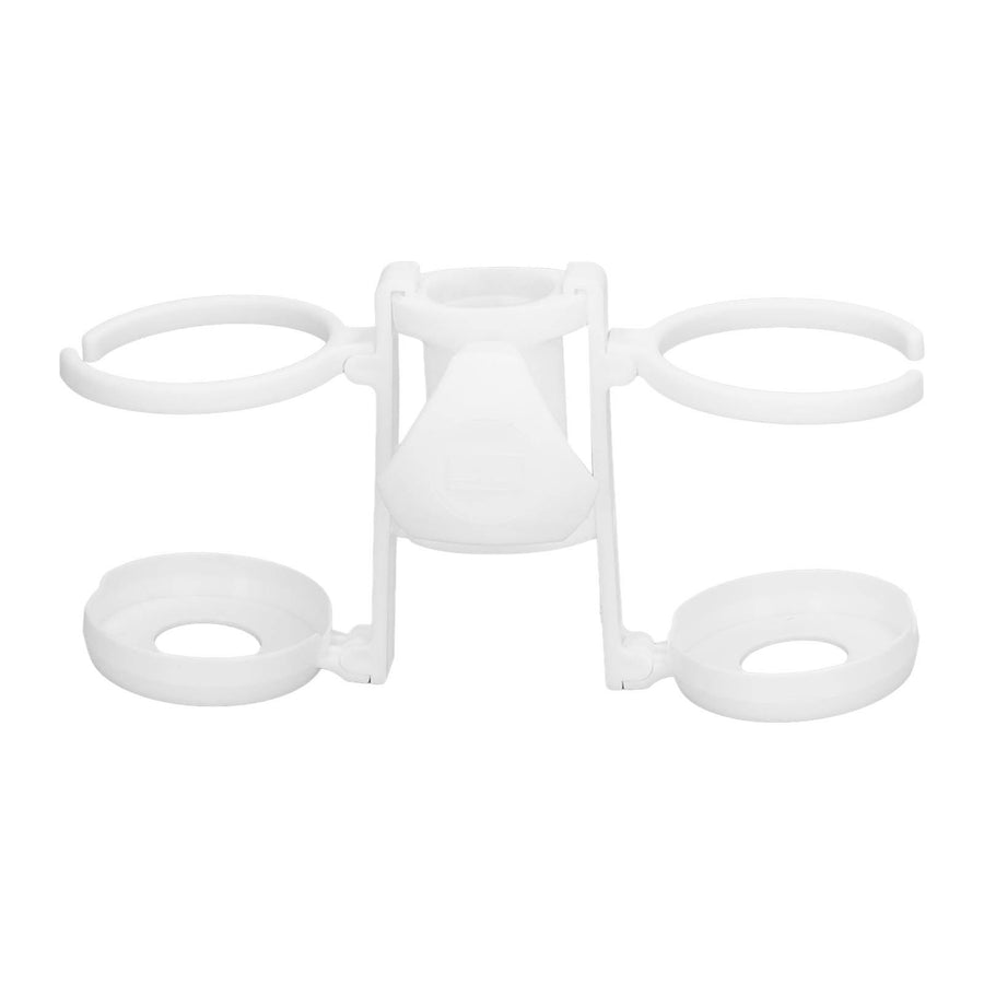 Beach Umbrella Cup Holder Lightweight Durable Sunumbrella Hanging Drink Holder for Beach Traveling White