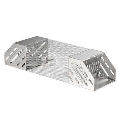 Mice Catch Cage Stainless Steel Full Automatic Dual Door Design Sensitive Mousetrap Cage for Indoor