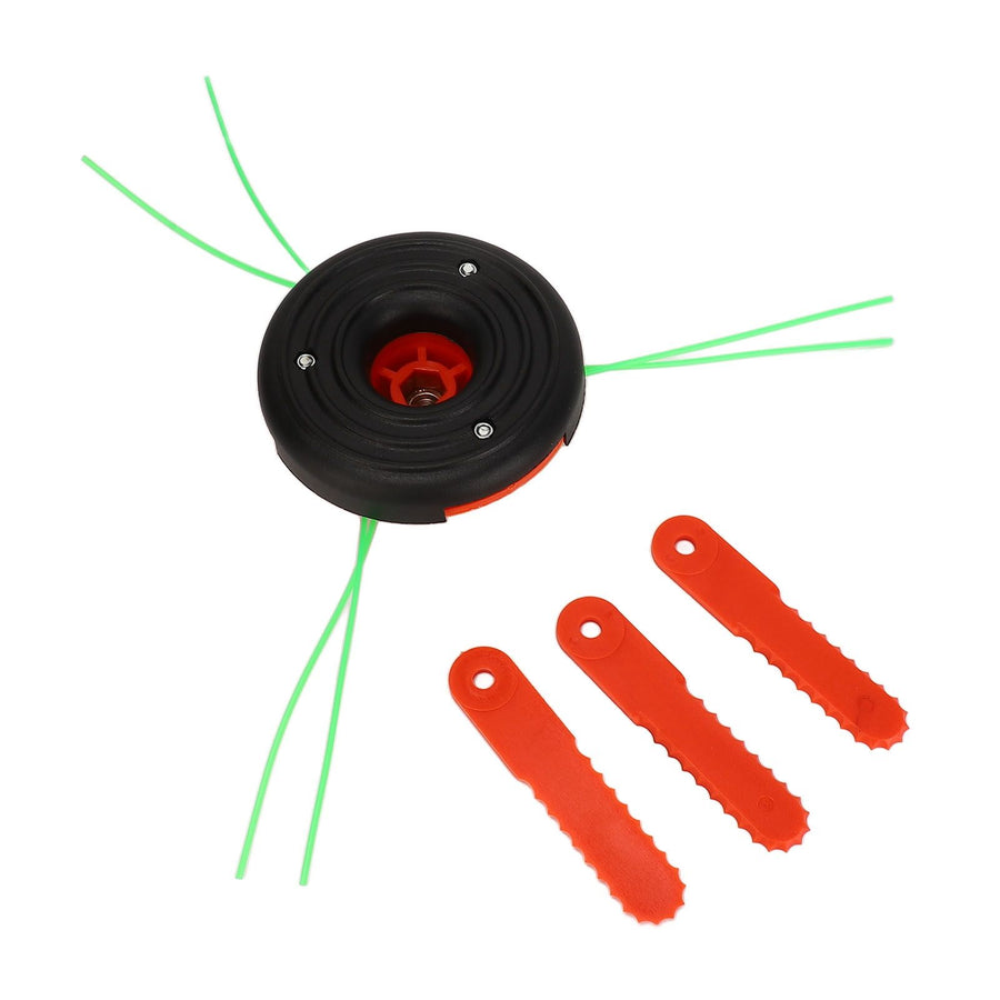 3 Leaf Plastic Blade Cutting Head Low Vibration Brush Cutter Weeding Head Replacement Internal Thread M10x1.25
